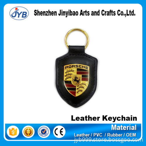 Christmas fashion design custom green leather keychain